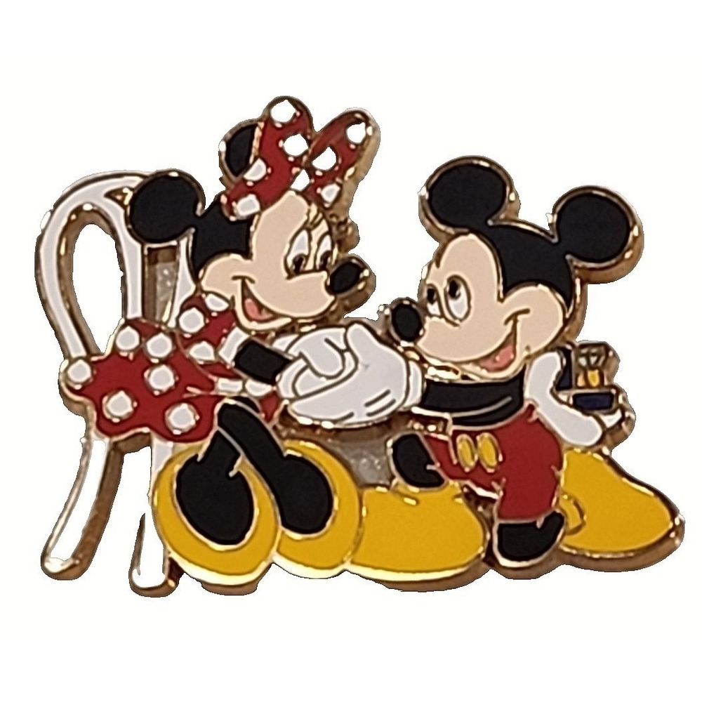 Vintage Disney Pin Mickey Minnie Engagement Proposing Marriage Proposal 2815